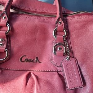Matching berry Creme pink purse and wallet